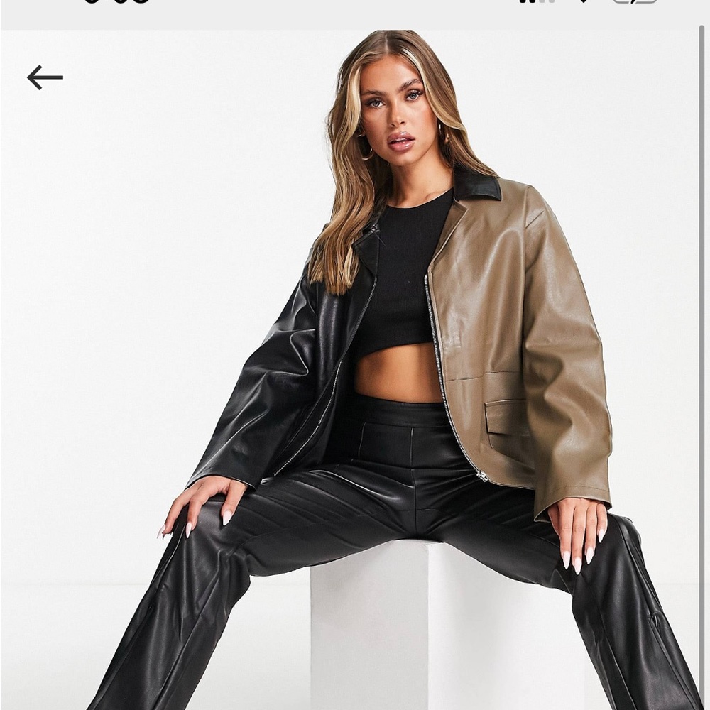 4th and reckless faux leather jacket